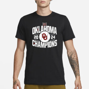 Oklahoma Sooners 2024 Big 12 Baseball Regular Season Champions T-Shirt1
