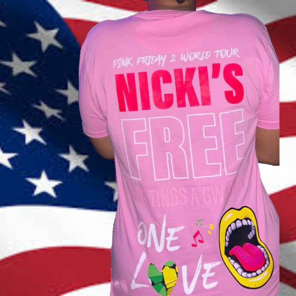 Pink Friday 2 World Tour Nicki’s Free One Love T-Shirt