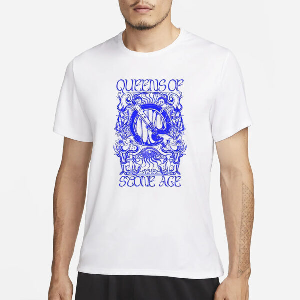 Queens Of The Stone Age Trippy Sand Blue T-Shirt1