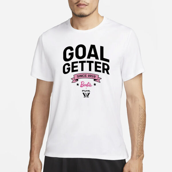 ThepwhlStore PwhlXBarbie Youth Goal Getter T-Shirt3