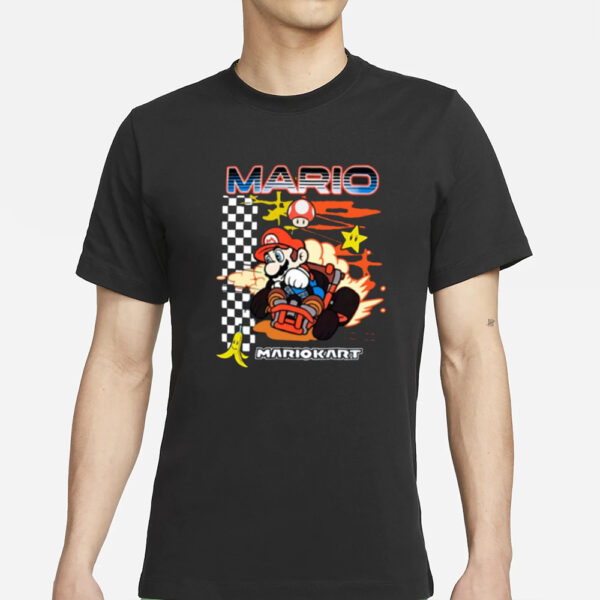 Mario Kart Racing Finish Line T-Shirt