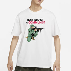 Matt Maddock Wearing How To Spot A Communist t Shirt