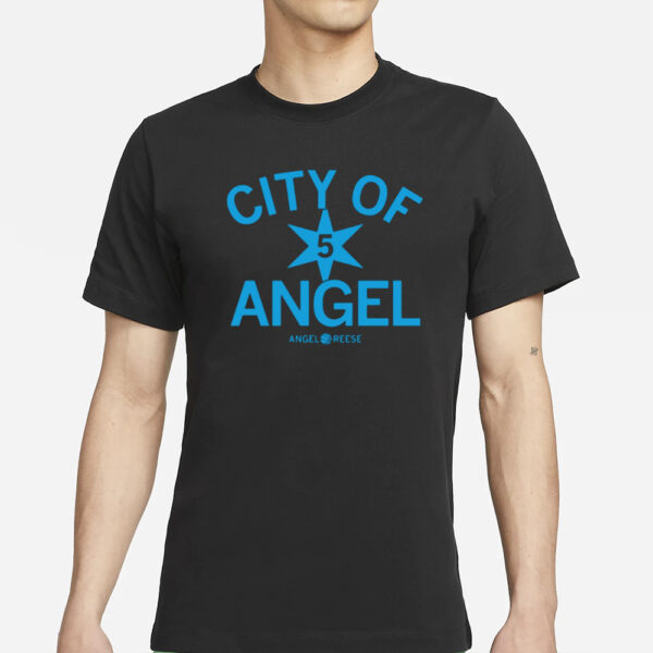 Raygunsite City Of Angel 5 Star Angel Reese T-Shirt