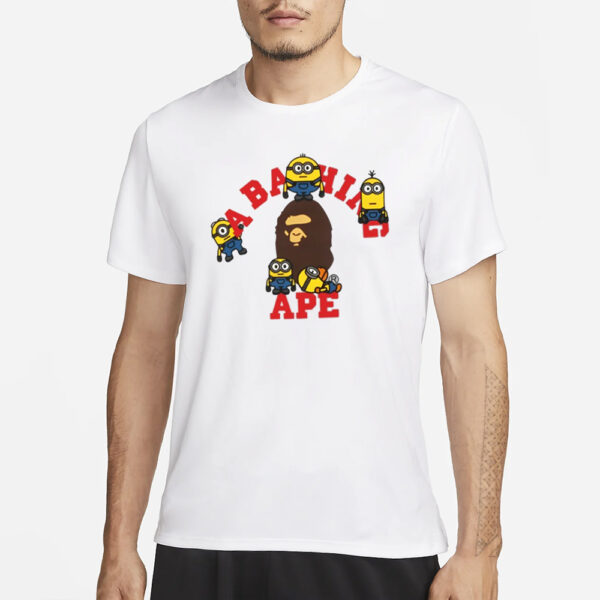 Sapnap Bape X Minions College T-Shirt1