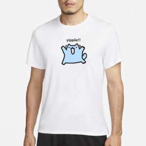 Silly Nub Cat Yippie T-Shirt1